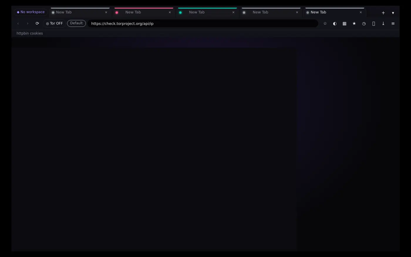 Identity tabs routed through proxies and Tor